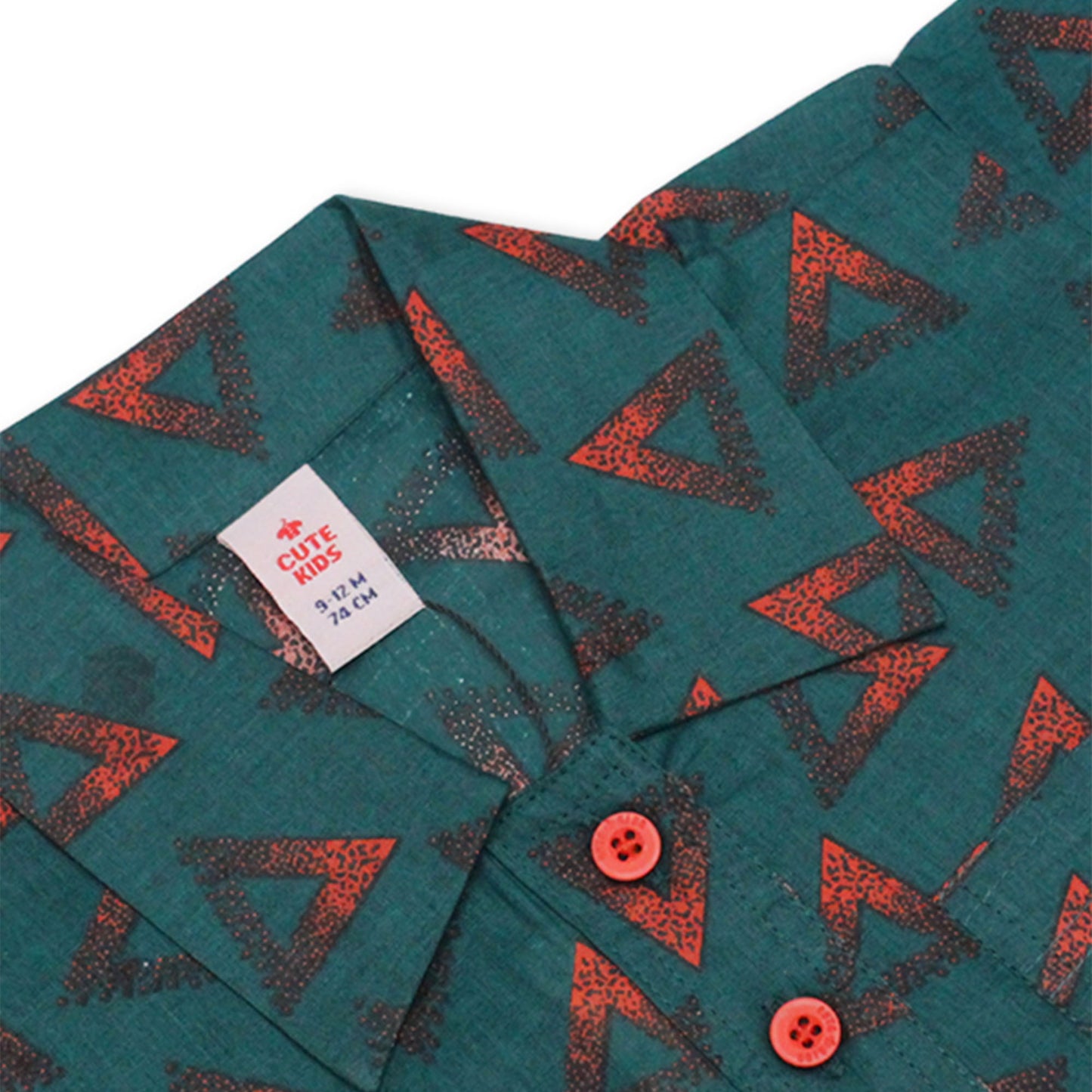 Girls Printed Co-ord Set – Green & Red