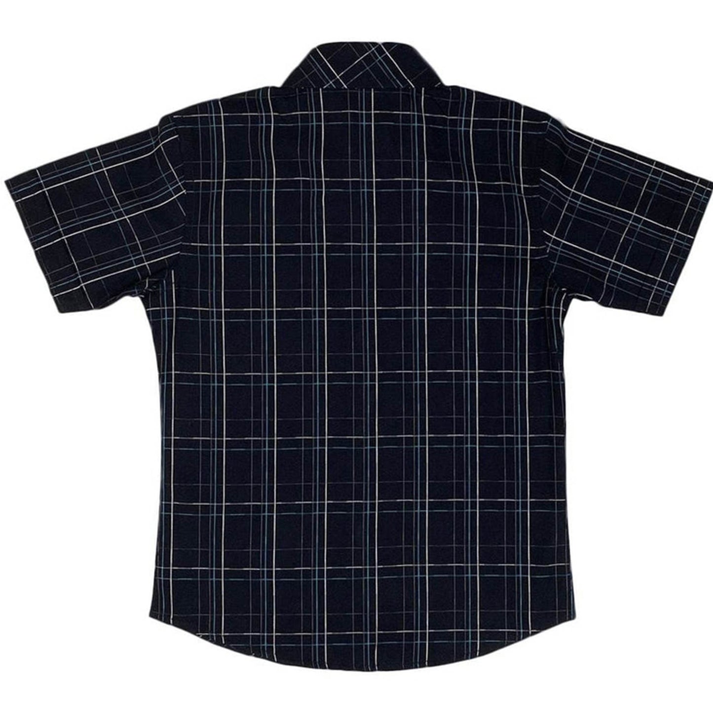 Boys Checkered Shirt – Black