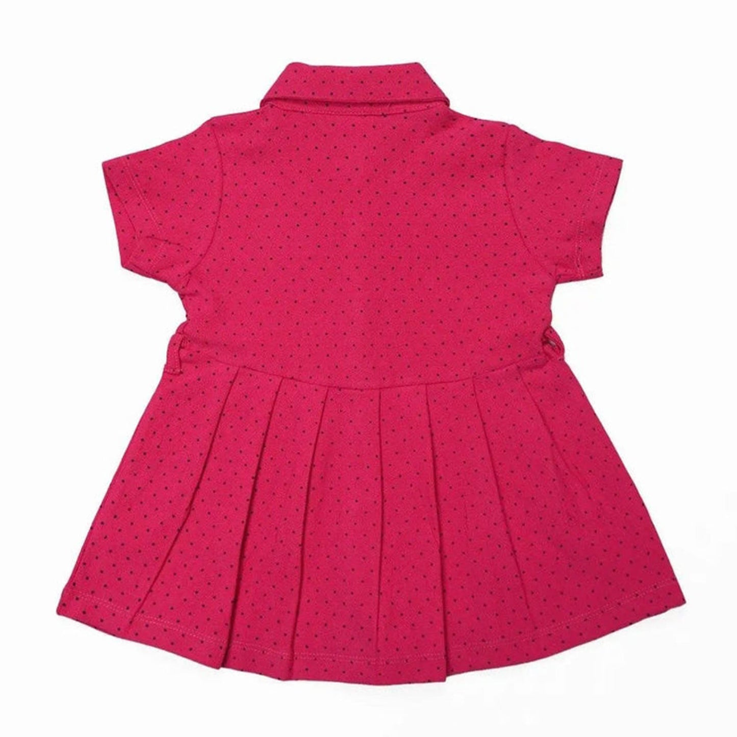Newborn Polka Dots Frock - Pink