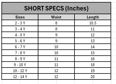 Boys Short - Black