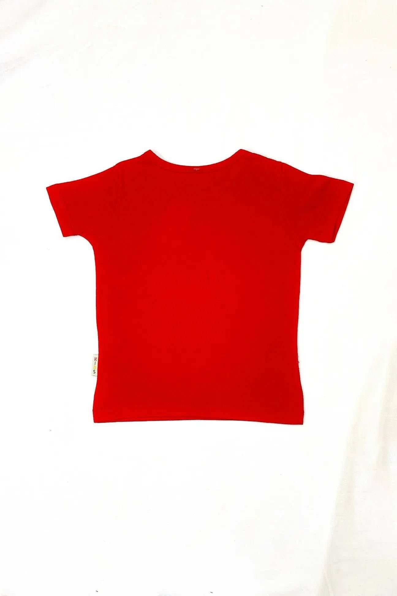 Girl Printed Top - Red - Cute Kids