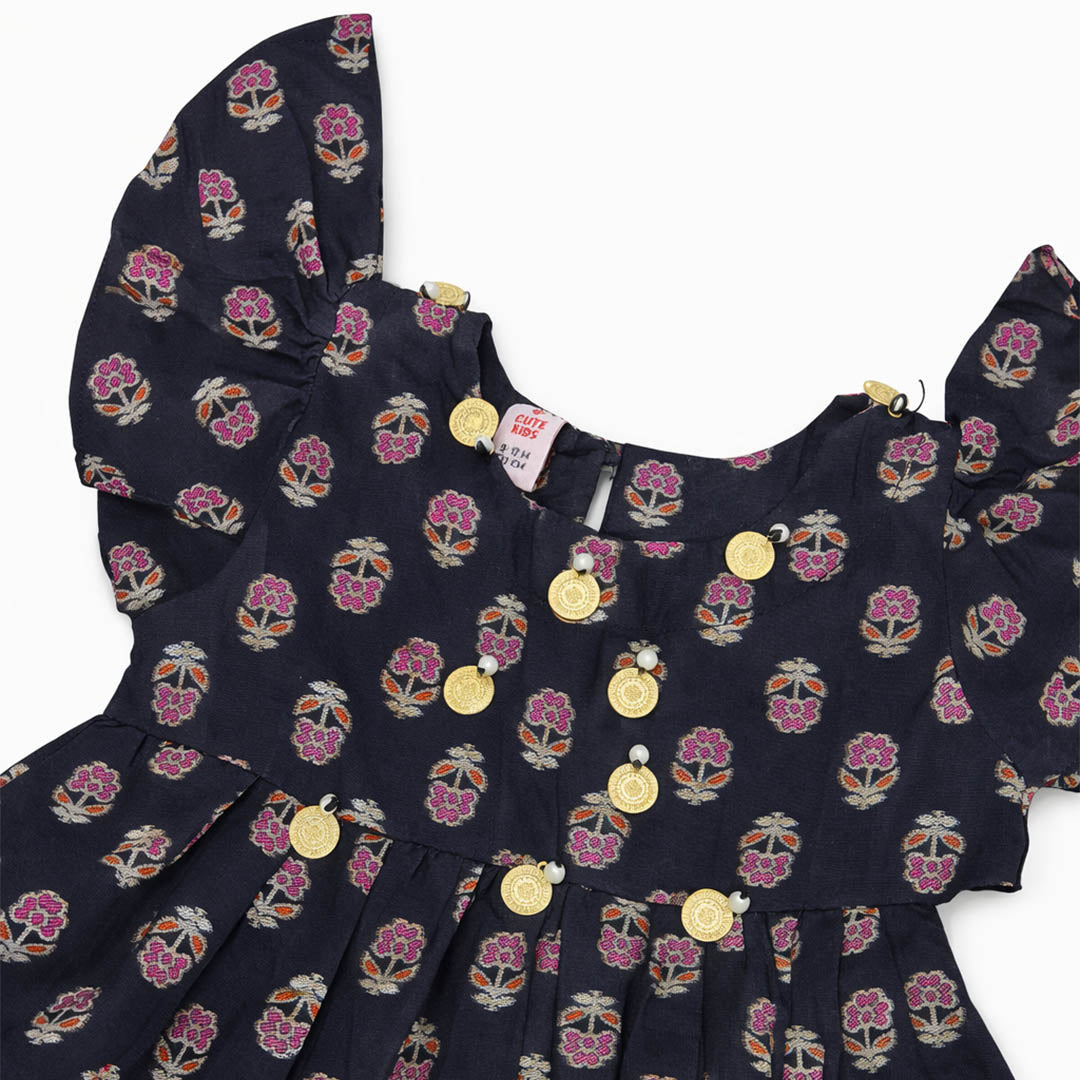 Newborn Frock - Black