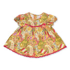 NewBorn Printed Co-ord Set with Panty – Multicolor