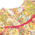 NewBorn Printed Co-ord Set with Panty – Multicolor
