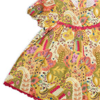 NewBorn Printed Co-ord Set with Panty – Multicolor