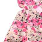 Girls Printed Lawn Frock – Pink Floral