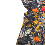 Girls Floral Lawn Frock – Navy