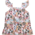 NewBorn Tropical Leaf Printed Co-ord Set – Multicolor