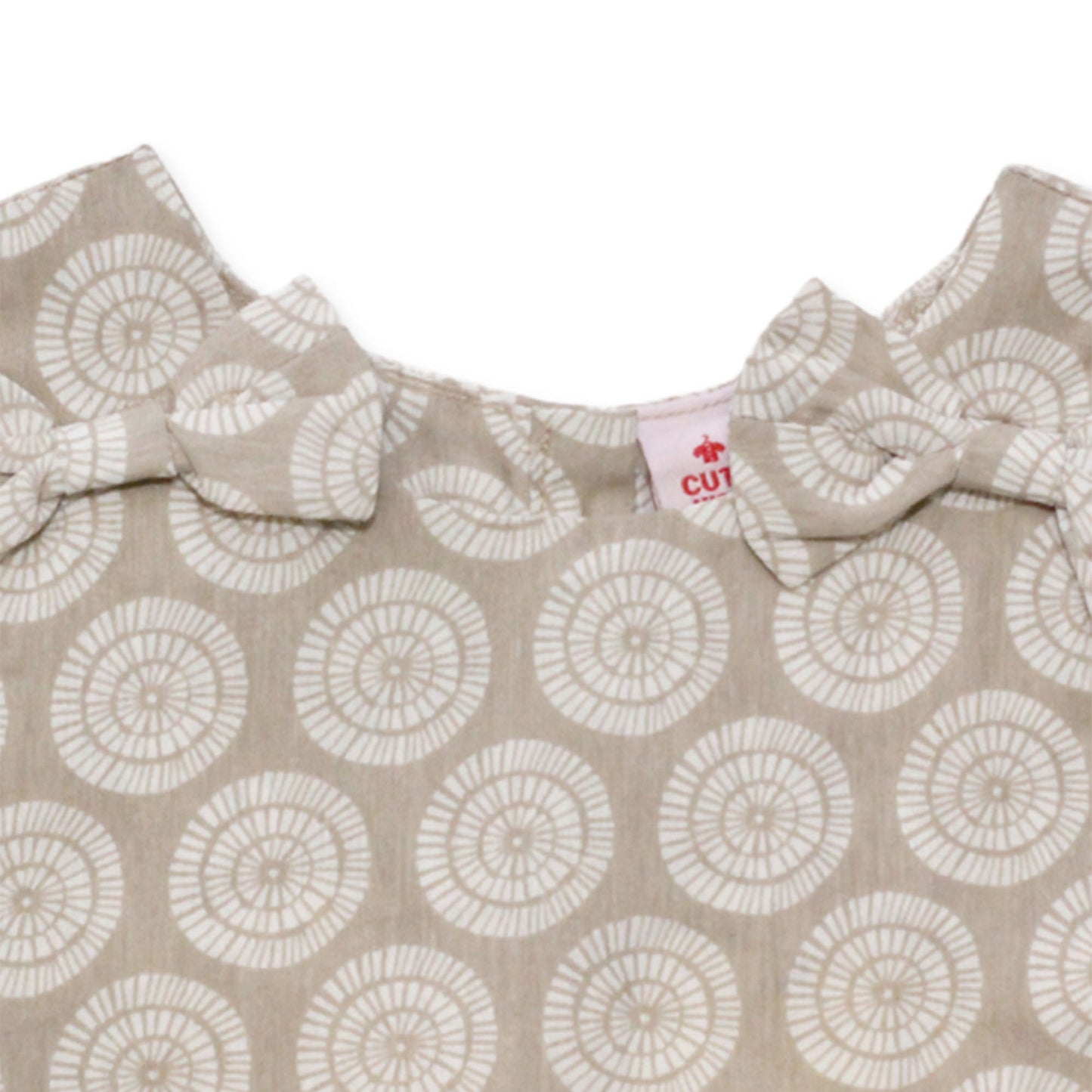 Girls Printed Co-ord Set – Fawn & White