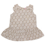 Girls Printed Co-ord Set – Beige