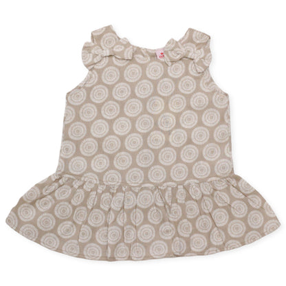 Girls Printed Co-ord Set – Fawn & White