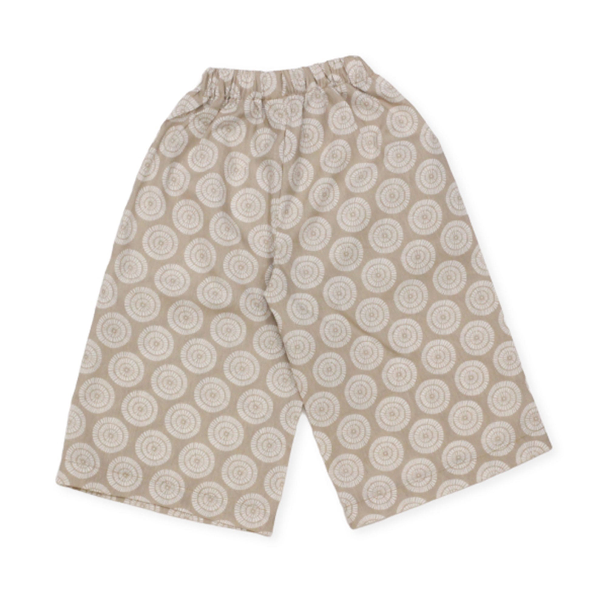 Girls Printed Co-ord Set – Fawn & White