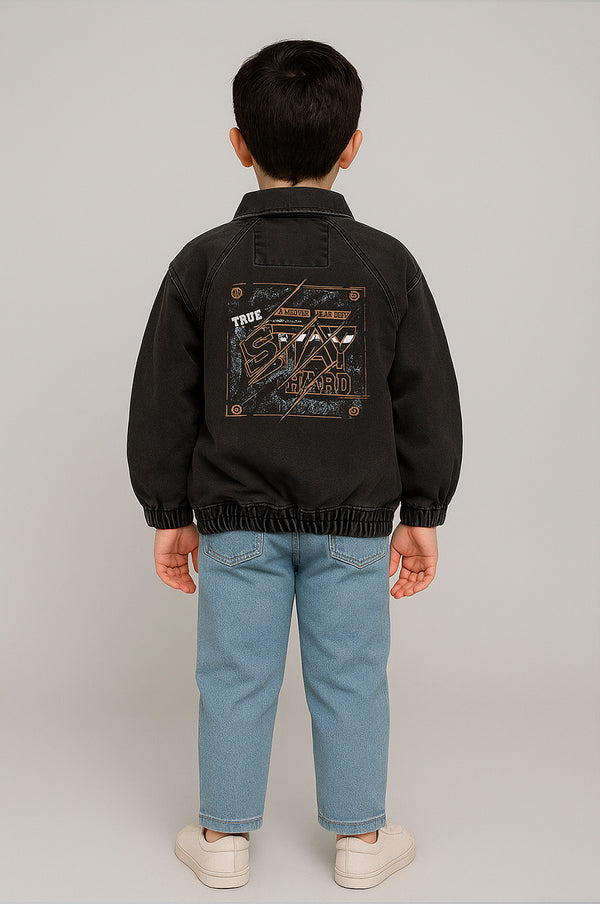 Boys Denim Jacket - Black