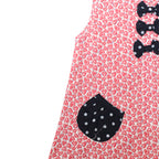 NewBorn Bow Heart Printed & Polka Dot Co-ord Set – Red & Navy