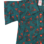Girls Printed Co-ord Set – Green & Orange