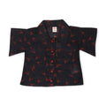 Girls Printed Co-ord Set – Black & Red