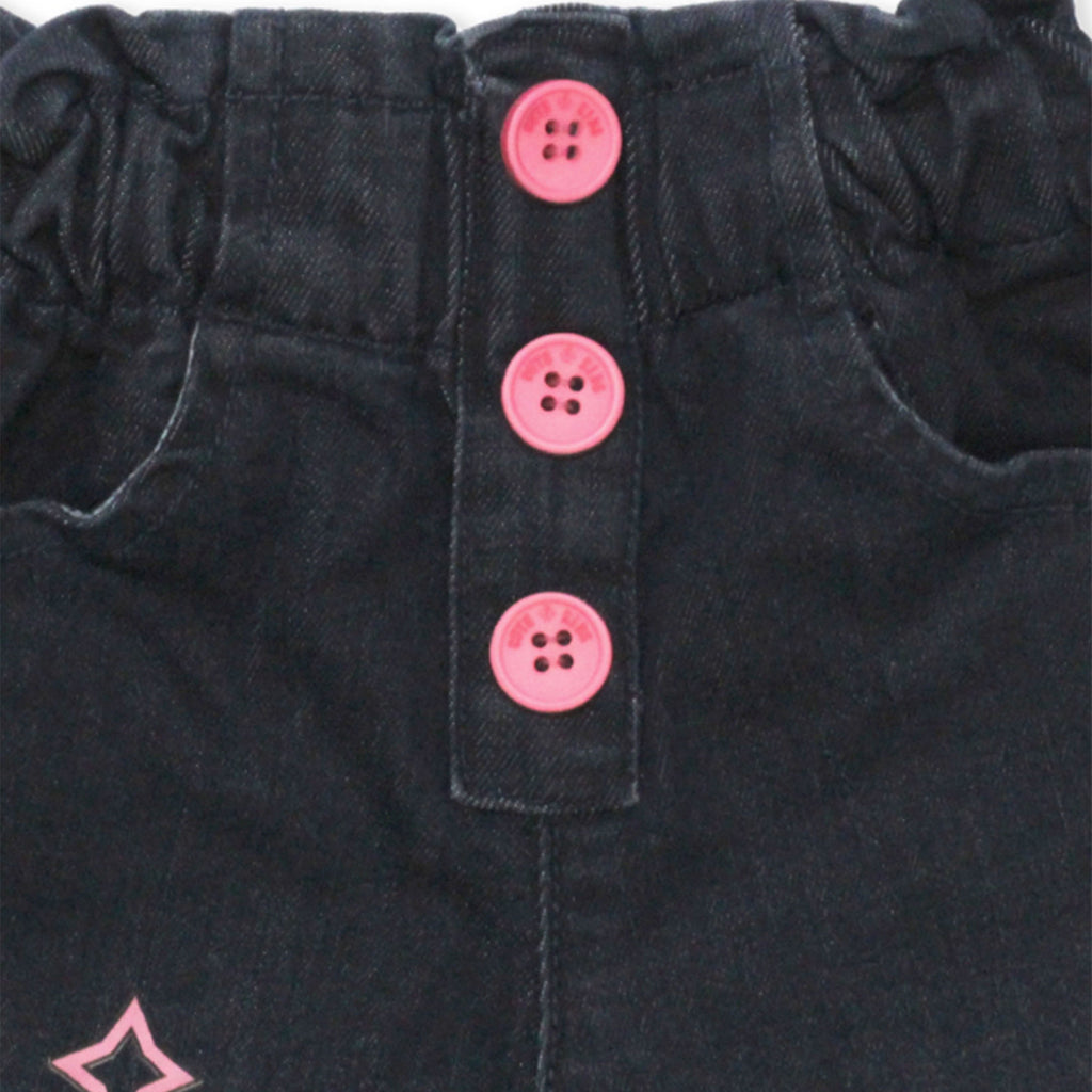 Girls Bow Wide-Leg Pants - Dark Shade