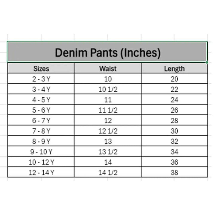 Boys Denim Pants - Green - Cute Kids