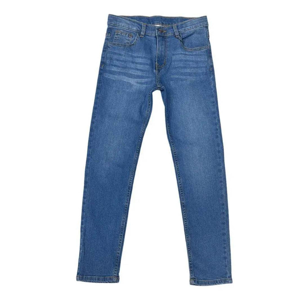 Boys Denim Pants - Mid Wash - Cute Kids