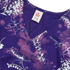 Newborn  Screen Printed Frock - Purple