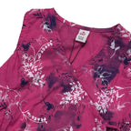 Newborn Screen Printed  Frock - Shocking Pink