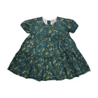 Girls  Printed Lawn Frock - Green