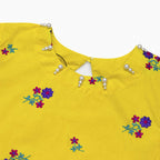 Girls Embrodered Co-ord Set - Yellow