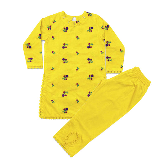 Girls Co-ord Set - Yellow