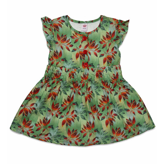 Girls Frocks -  Green