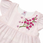 Girls Embroidered Frocks -  Pink