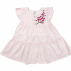 Girls Embroidered Frocks -  Pink