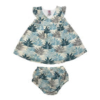 Girls Printed Co-ord Set – Blue