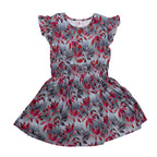 Girls Lawn Frocks - Grey