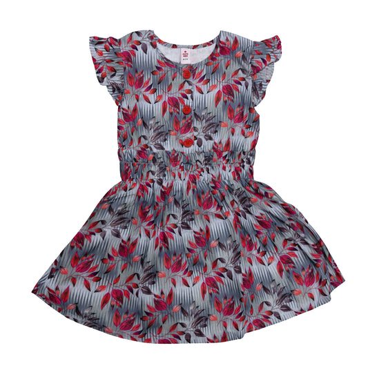 Girls Frocks -  L-Grey