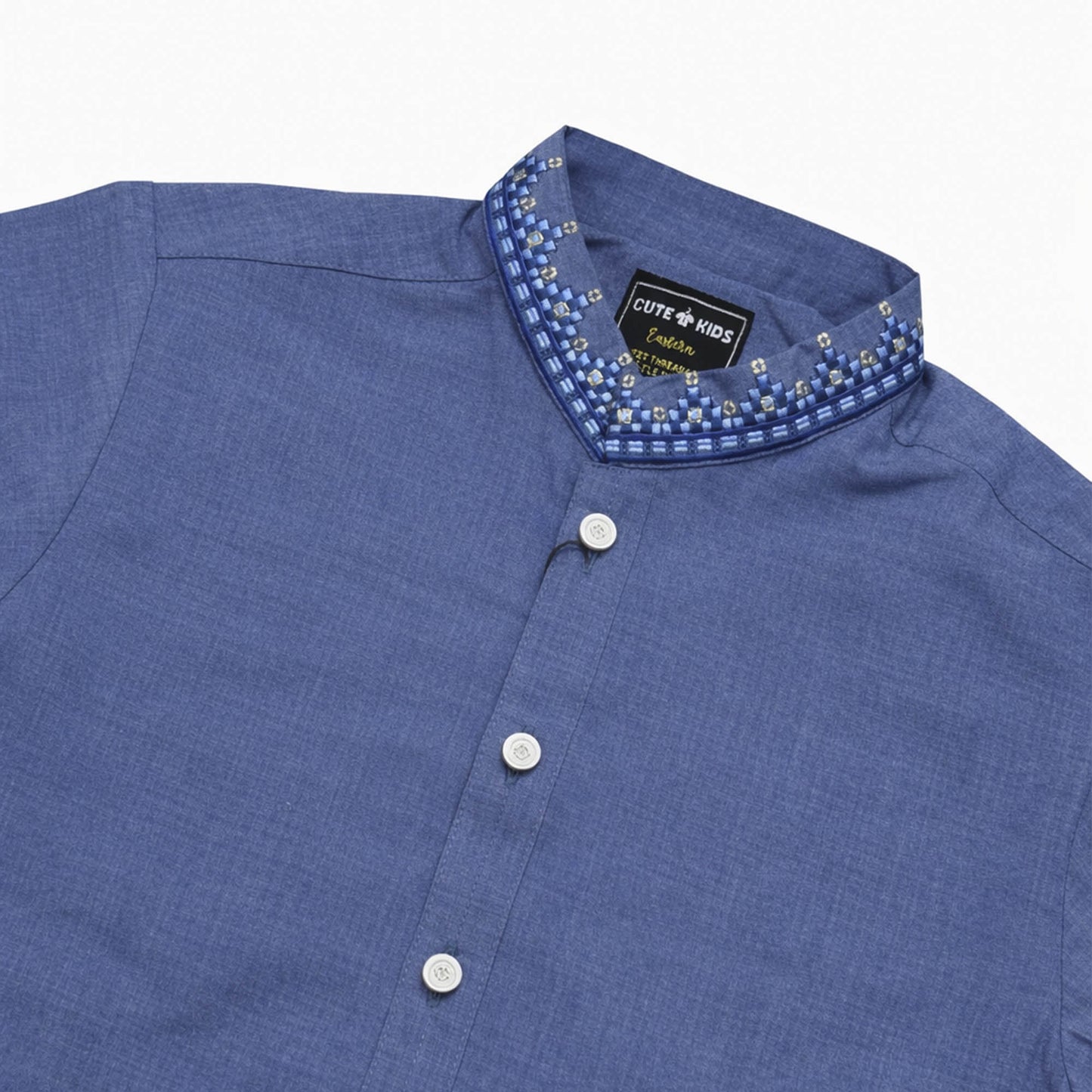 Boys Embroidered Shalwar Suits -  Blue