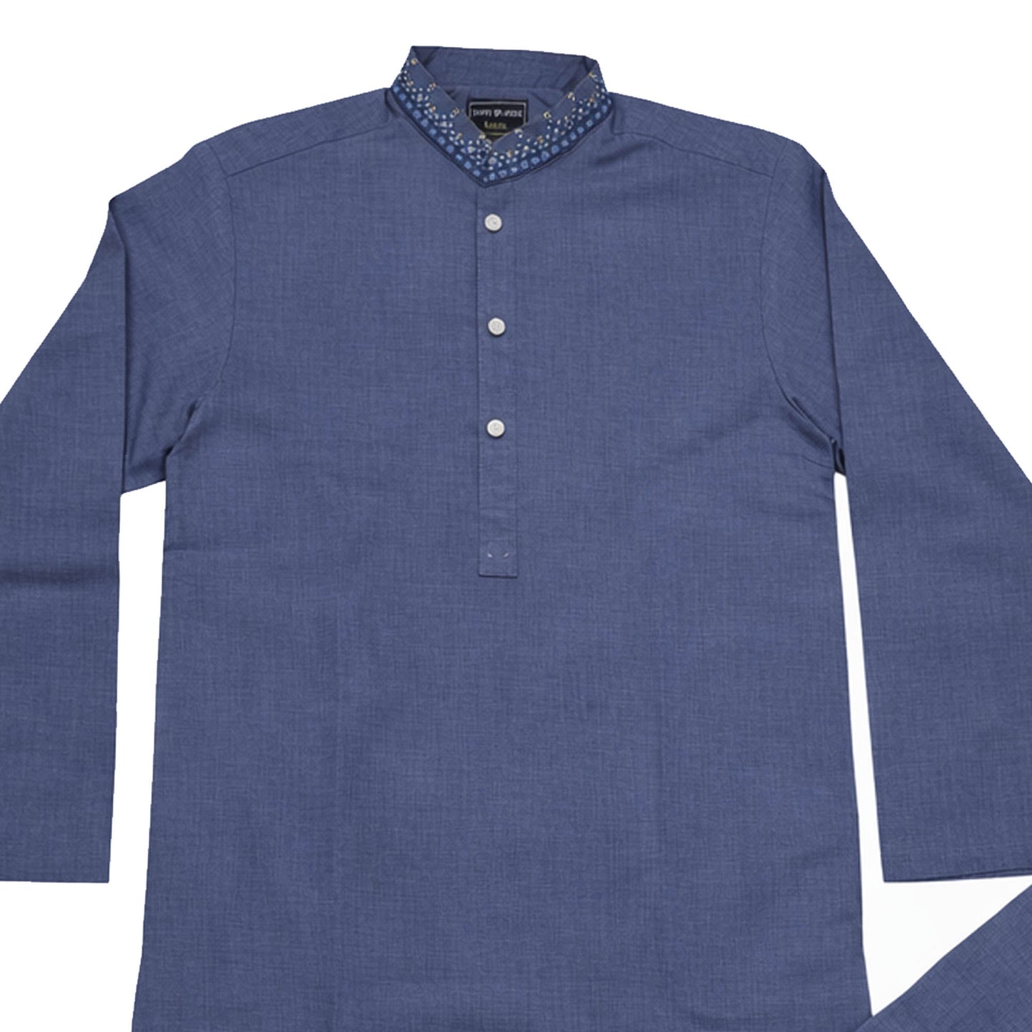 Boys Embroidered Shalwar Suits -  Blue