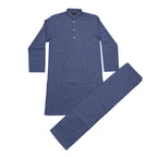 Boys Embroidered Shalwar Suits -  Blue