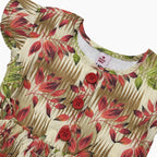 Girls Lawn Frocks -  Beige