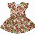 Girls Lawn Frocks -  Beige