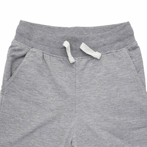 Boys Plain Shorts  - Heather Grey