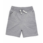 Boys Plain Shorts  - Heather Grey