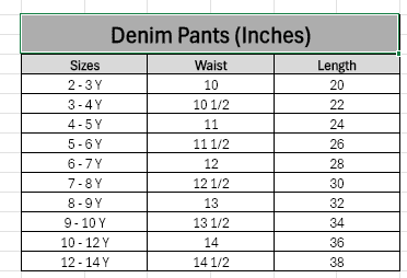 Boys Denim Pants - Dark Wash - Cute Kids
