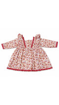 Girls Printed Frock - Pink