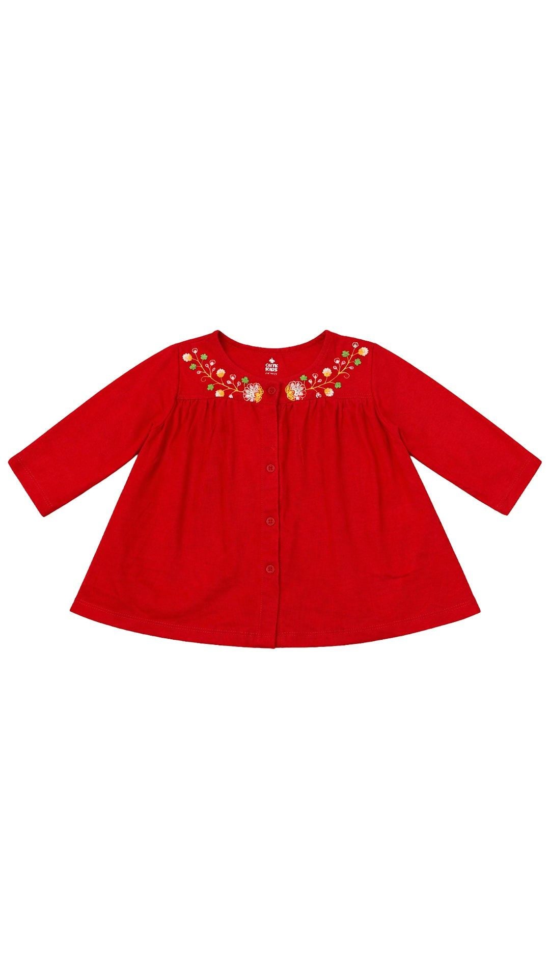 Girls Emd Top - Red