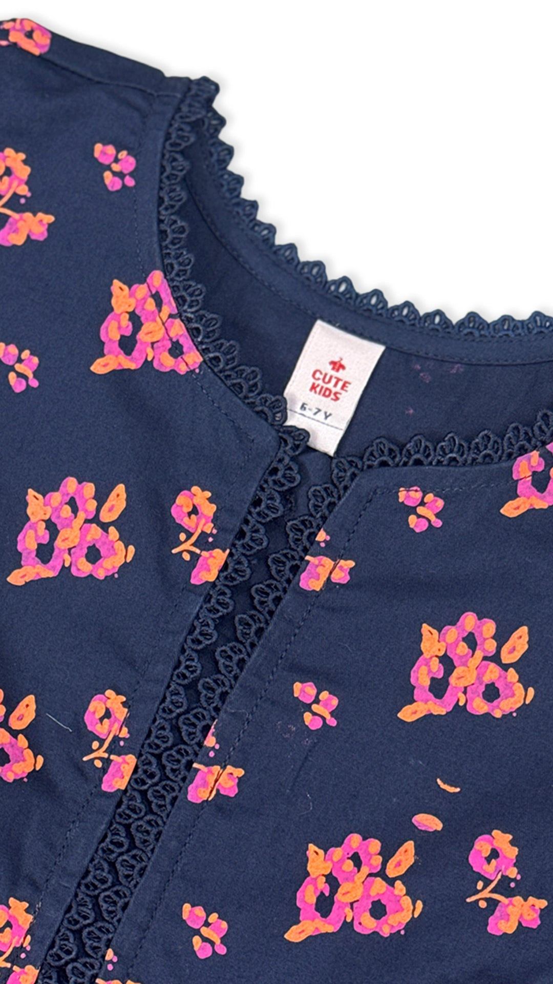 Girls Co-ord Set - Navy