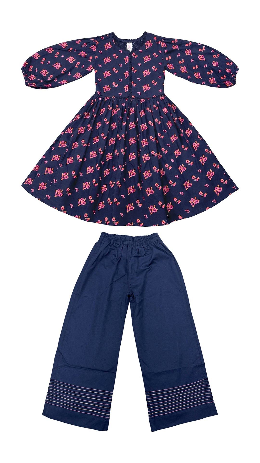 Girls Co-ord Set - Navy