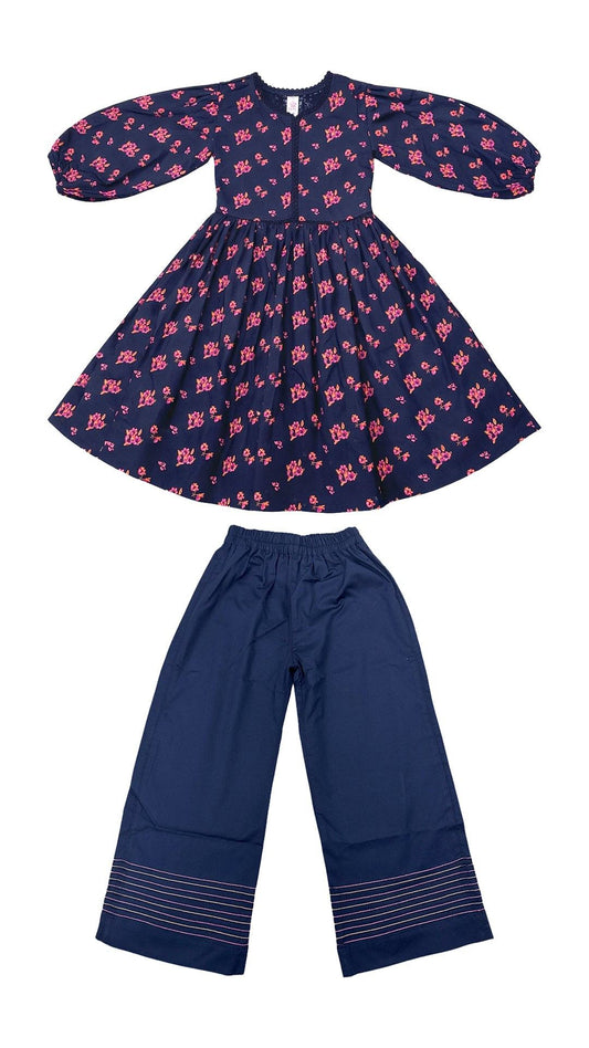 Girls Co-ord Set - Navy