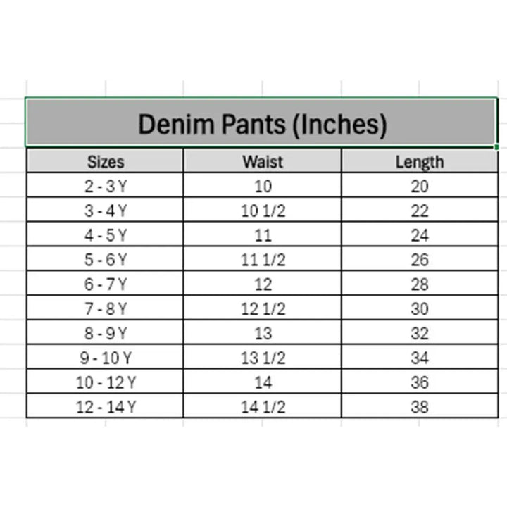 Boys Denim Joggers - Light Wash - Cute Kids