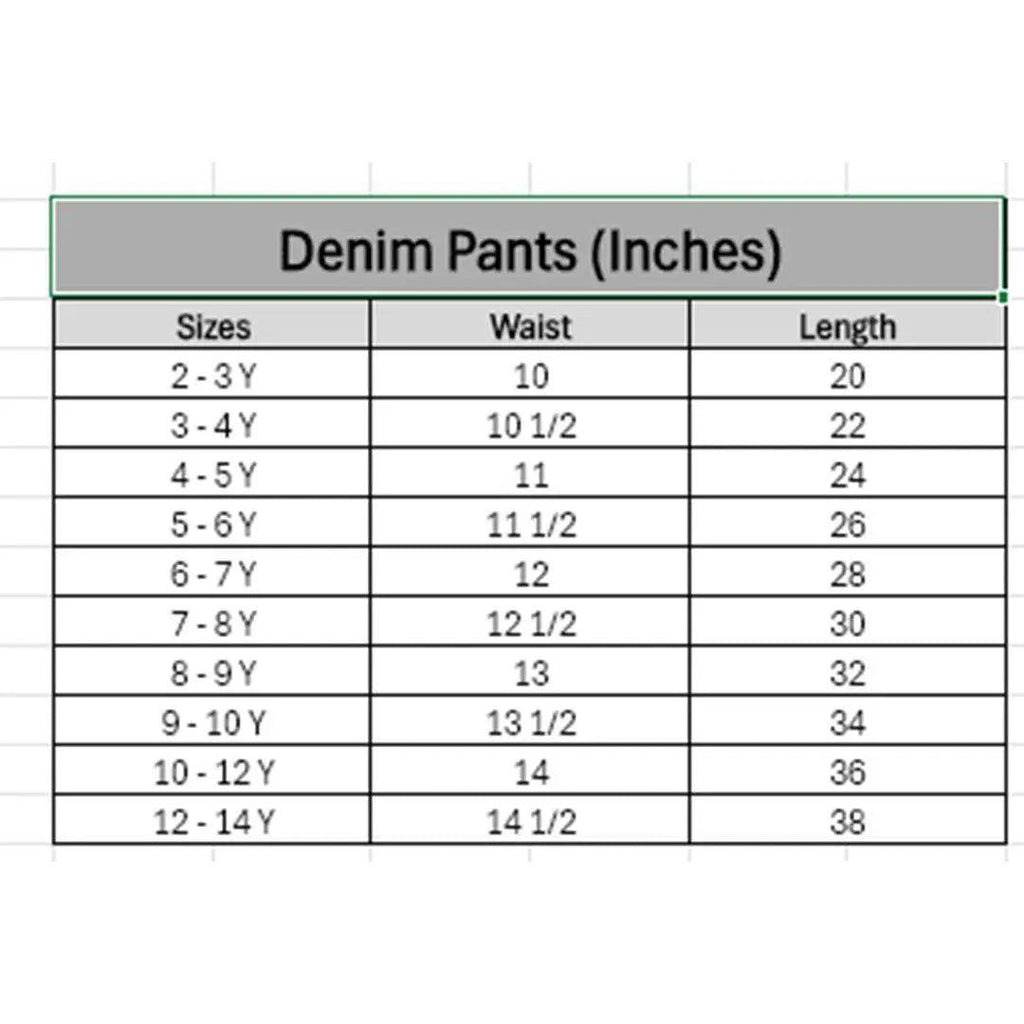 Boys Denim Pants - Black - Cute Kids