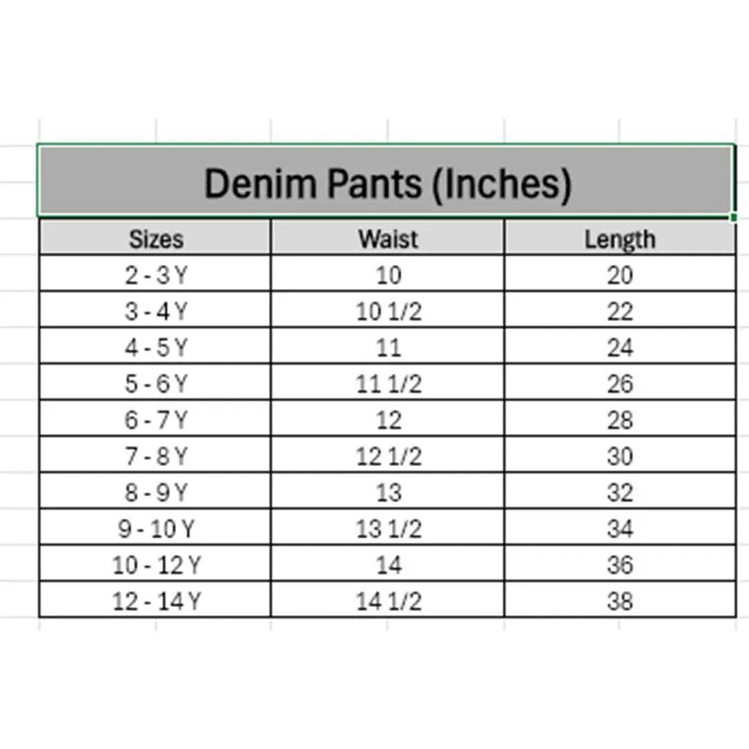 Boys Denim Joggers - Light Wash - Cute Kids